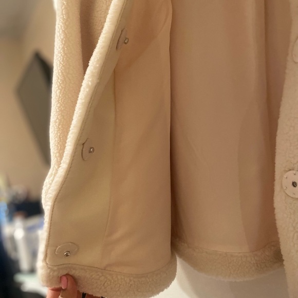 Rebecca Minkoff White Ivory Harley Faux Fur Teddy Coat Jacket - Picture 8 of 11